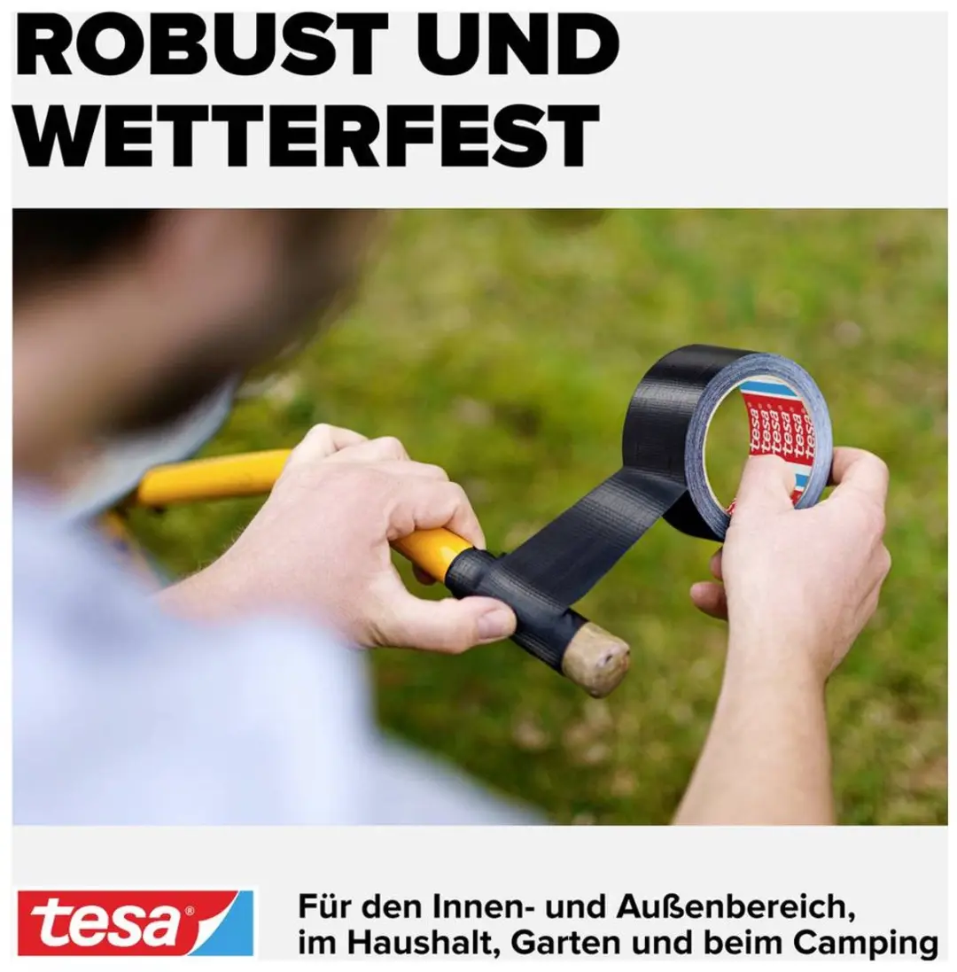 Tesa Universal 56348-00005 Textieltape 10m x 50mm - Wit