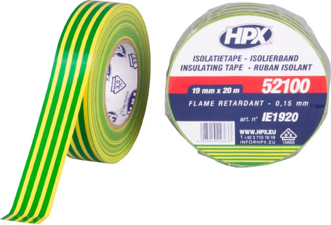 HPX PVC Isolatietape VDE 19mm x 20m