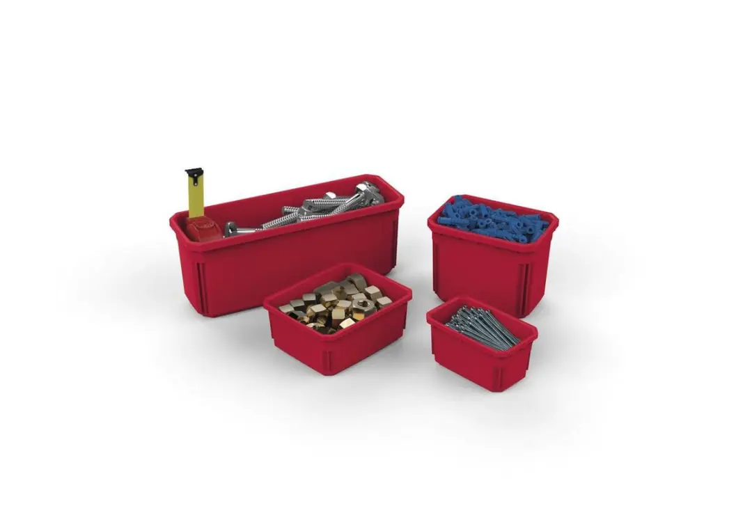 Keter Cantilever Duo Gereedschapsorganiser S - 23 Vakken - Zwart/Rood