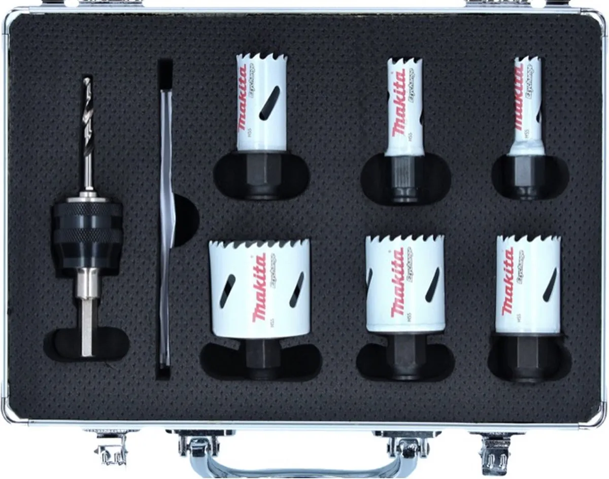 Makita B-11972 Gatenzagenset 8-delig - 16/20/25/32/40/51mm - afbeelding 2 van 6