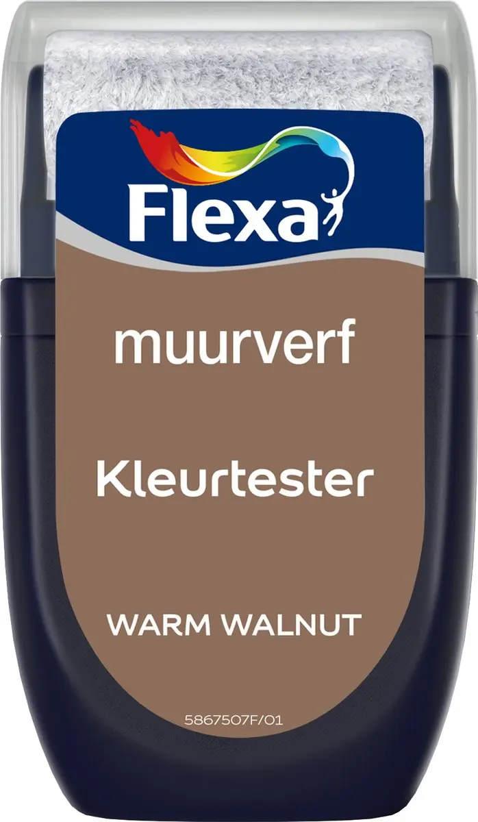Flexa Kleurtester Muurverf Warm Walnut 30ml