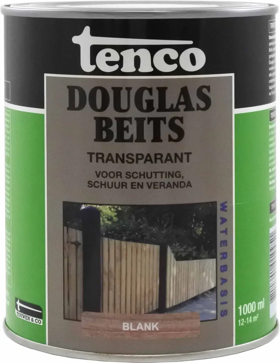 Tenco Douglas Beits Waterbasis Blank - 1 Liter