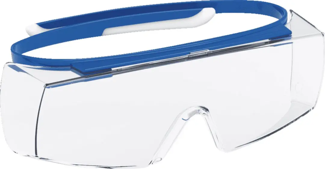 Uvex Super OTG 9169-065 Overzetbril - Blauw/Transparant