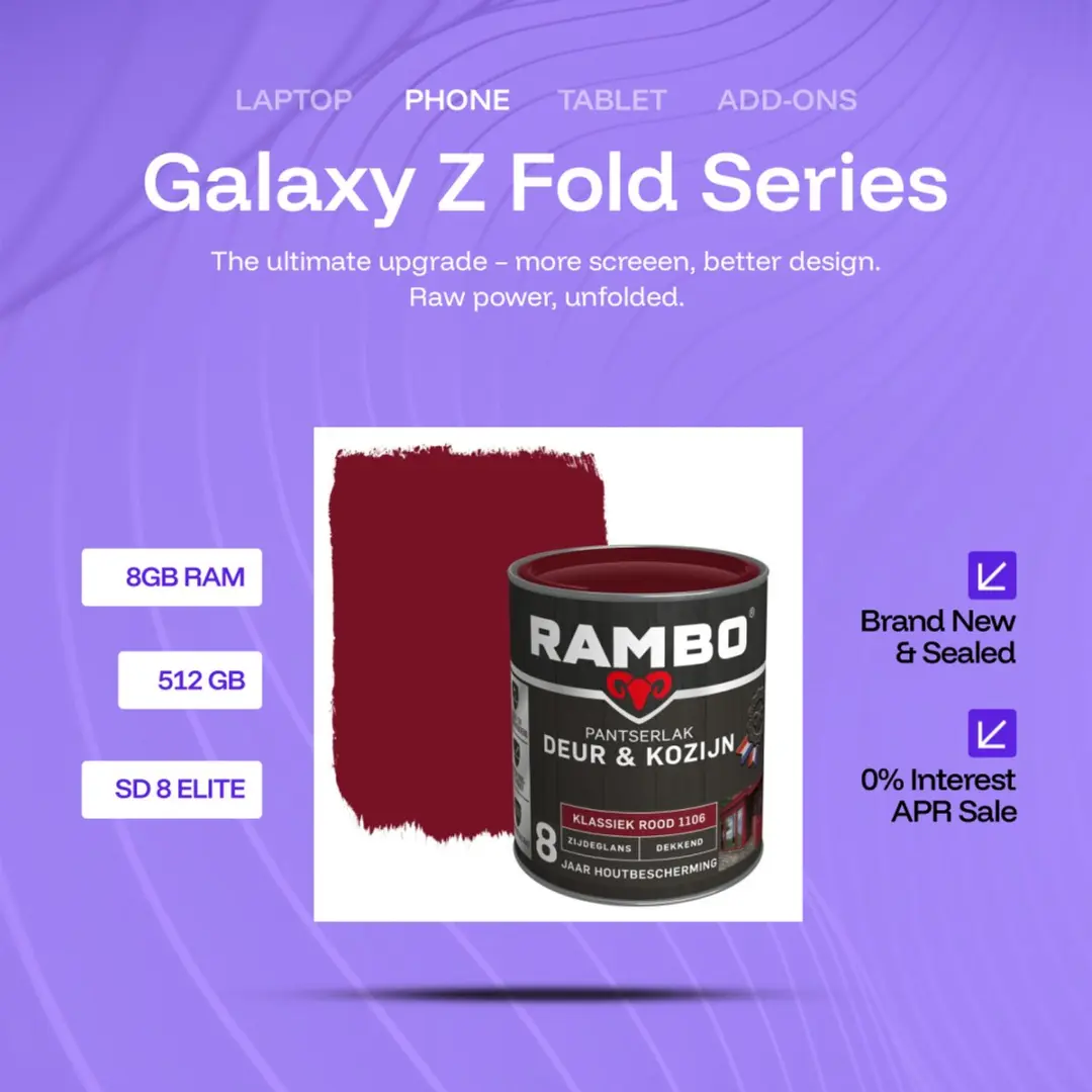 Rambo Pantserlak Deur en Kozijn 2.25L - Klassiek Rood