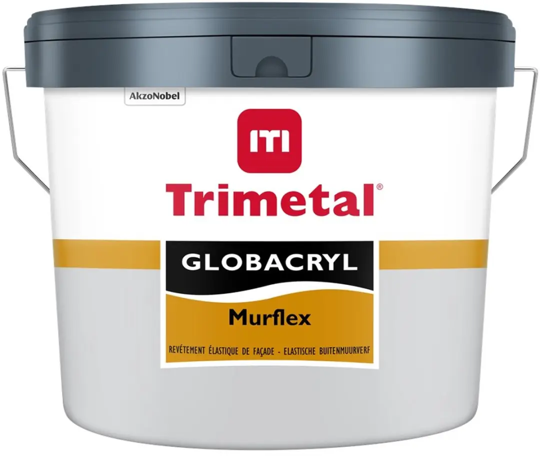 Trimetal Globacryl Murflex Waterdichte Buitenmuurverf 5L - RAL 9001 Cremewit