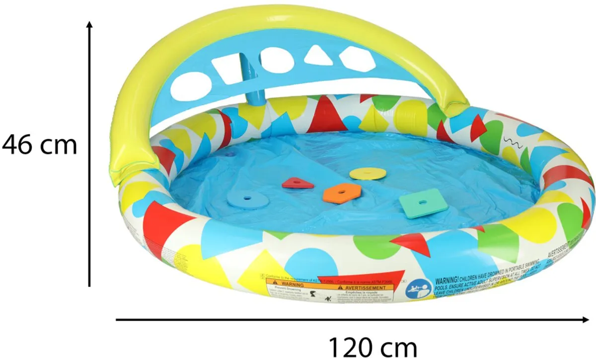 Bestway Opblaasbaar Peuter Zwembad 120cm - Multicolour - afbeelding 3 van 4