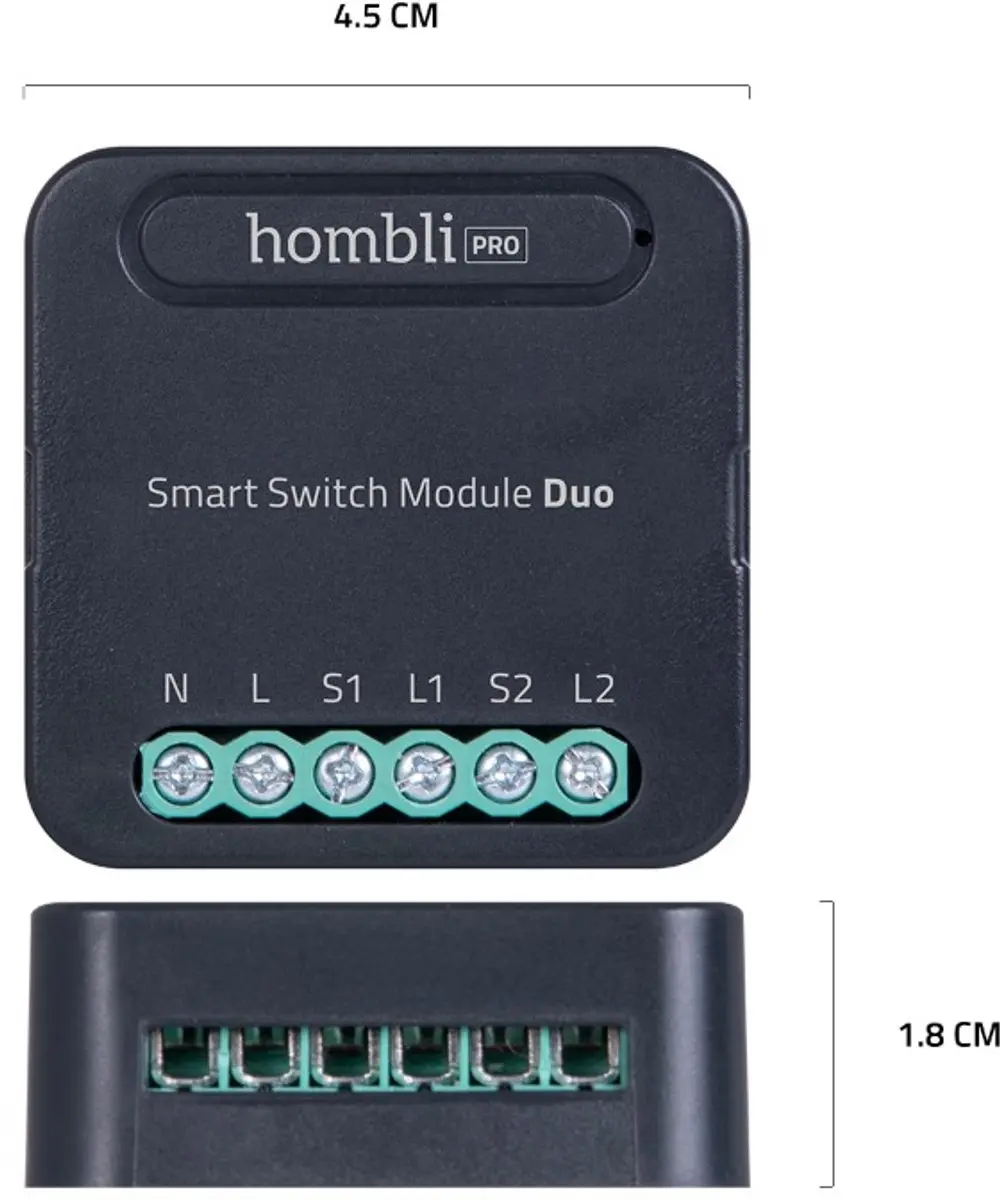Hombli Smart Switch Module Retrofit - 2300W - Zwart