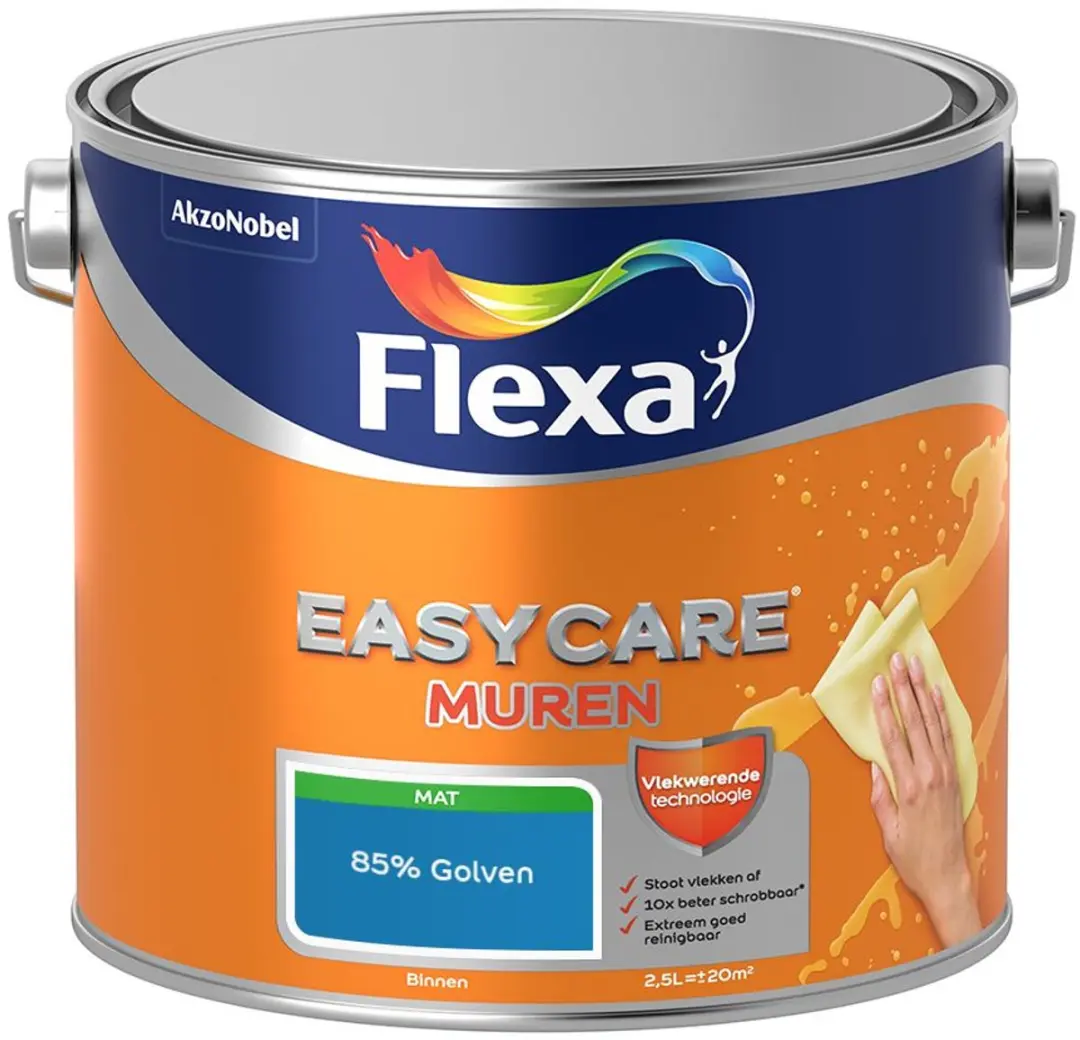 Flexa Easycare Muren Mengverf 85% Golven 2,5L