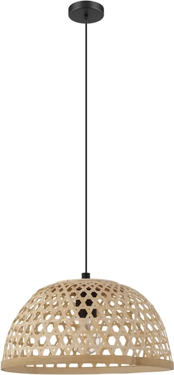 Eglo Claverdon Hanglamp Ø37cm - Zwart/Bruin