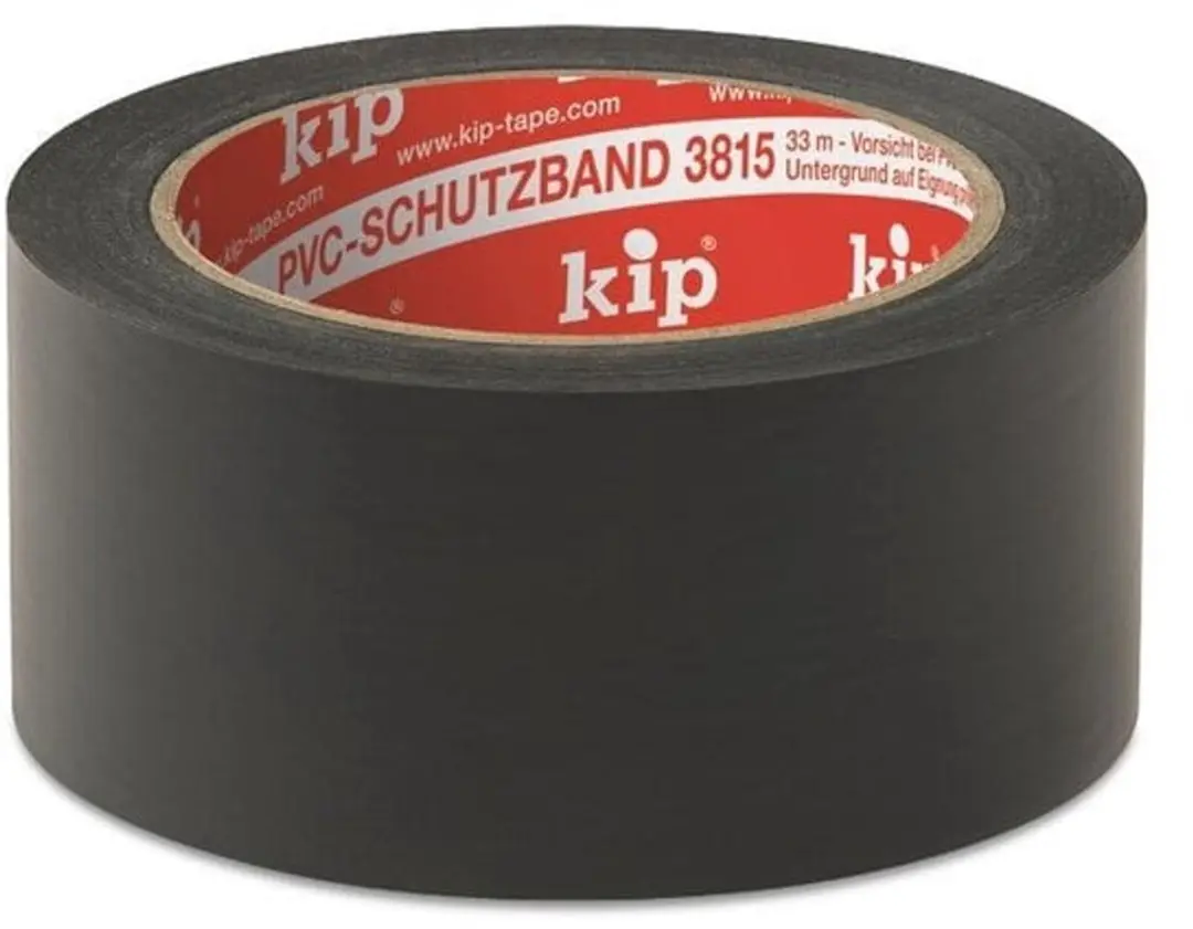 Kip 3815 PVC Dansvloer Tape 50mm x 33m - 36 Rollen - Zwart