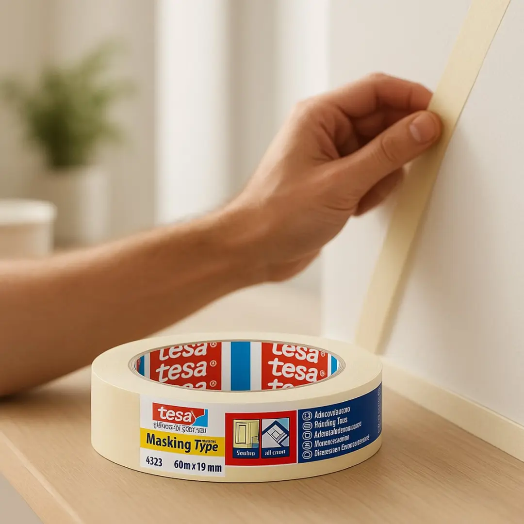 Tesa Standard 04323-00040-00 Schilderstape - 50m x 19mm - Beige