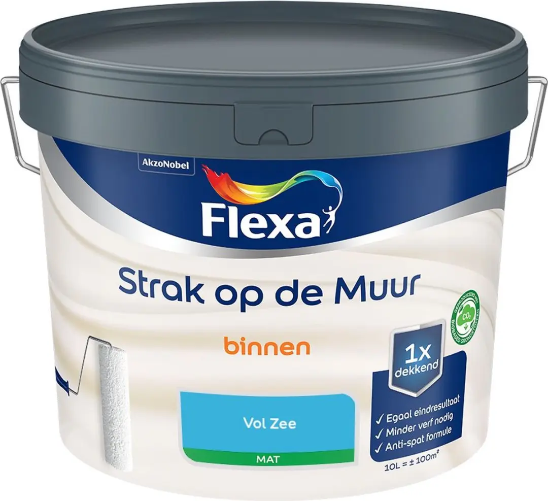Flexa Strak Op De Muur Binnen Mat Vol Zee Mengverf 10L