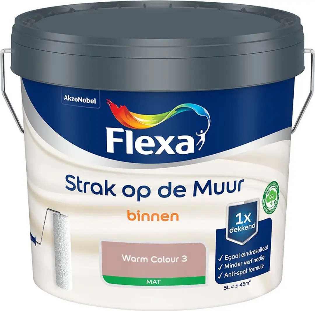 Flexa Strak Op De Muur Binnen Mat Warm Colour 3 Mengverf 5L