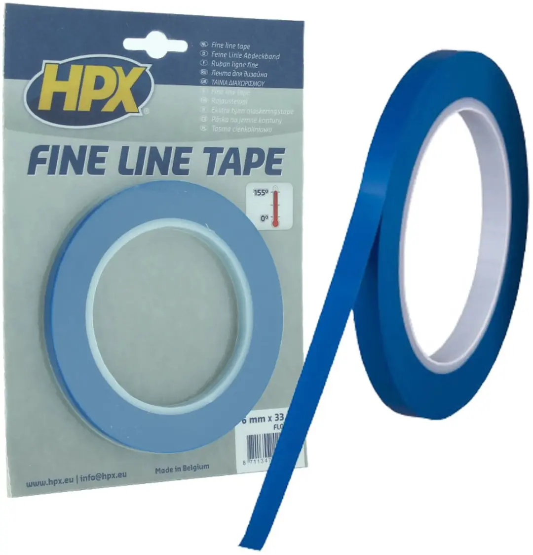 HPX Fine Line Tape 9mm x 33m - Blauw