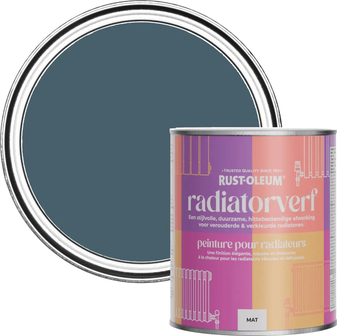 Rust-Oleum Donkerblauwe Radiatorverf 750ml