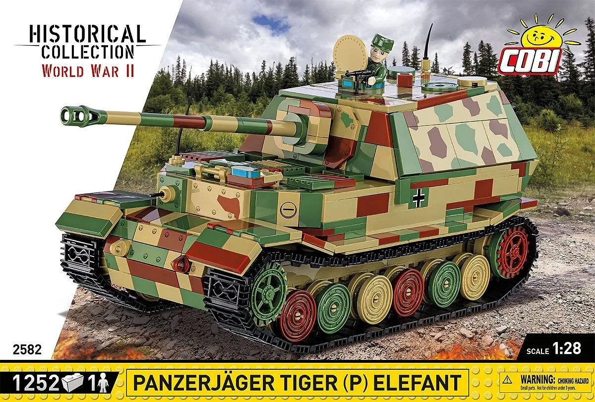 Cobi Panzerjager Tiger Elefant COBI-2582 - 1241 Onderdelen