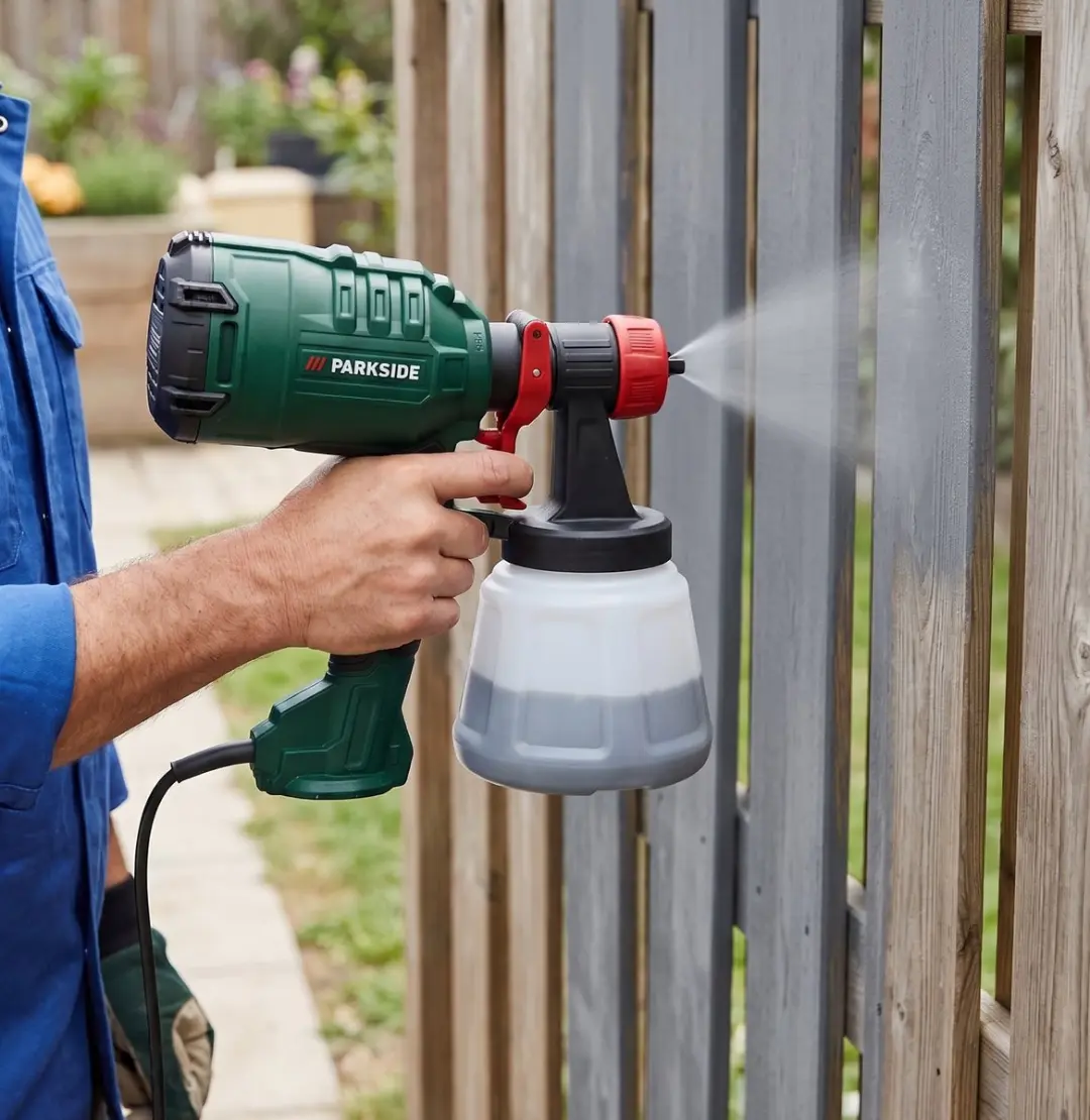PARKSIDE Verfspuit 450W - 4 Verwisselbare Mondstukken