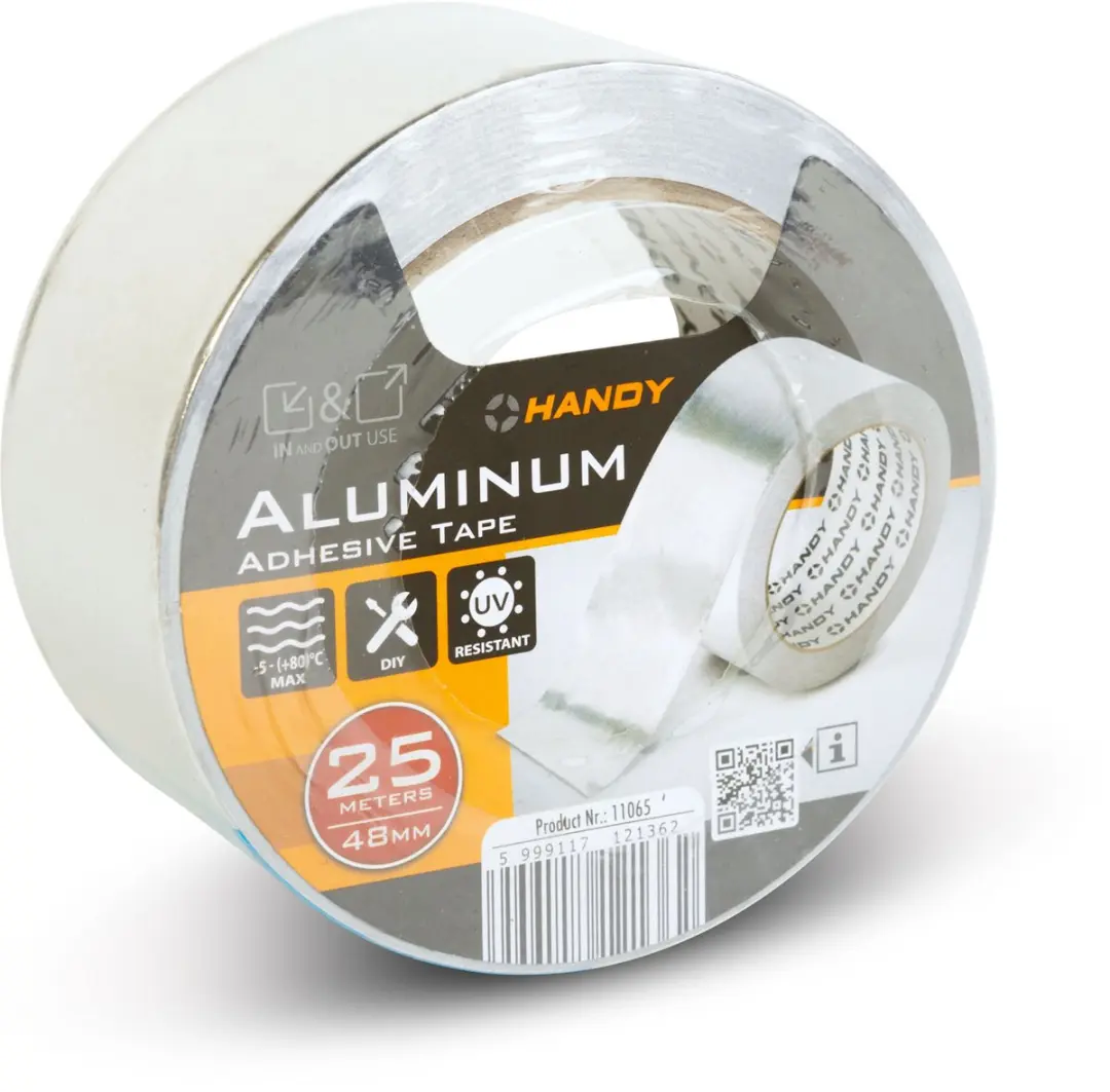 Handy Aluminium Plaktape 25m x 48mm - Zilver