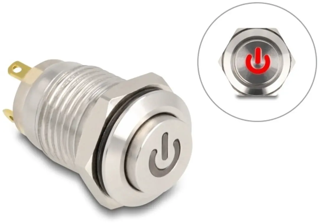 Delock Push Button 12mm