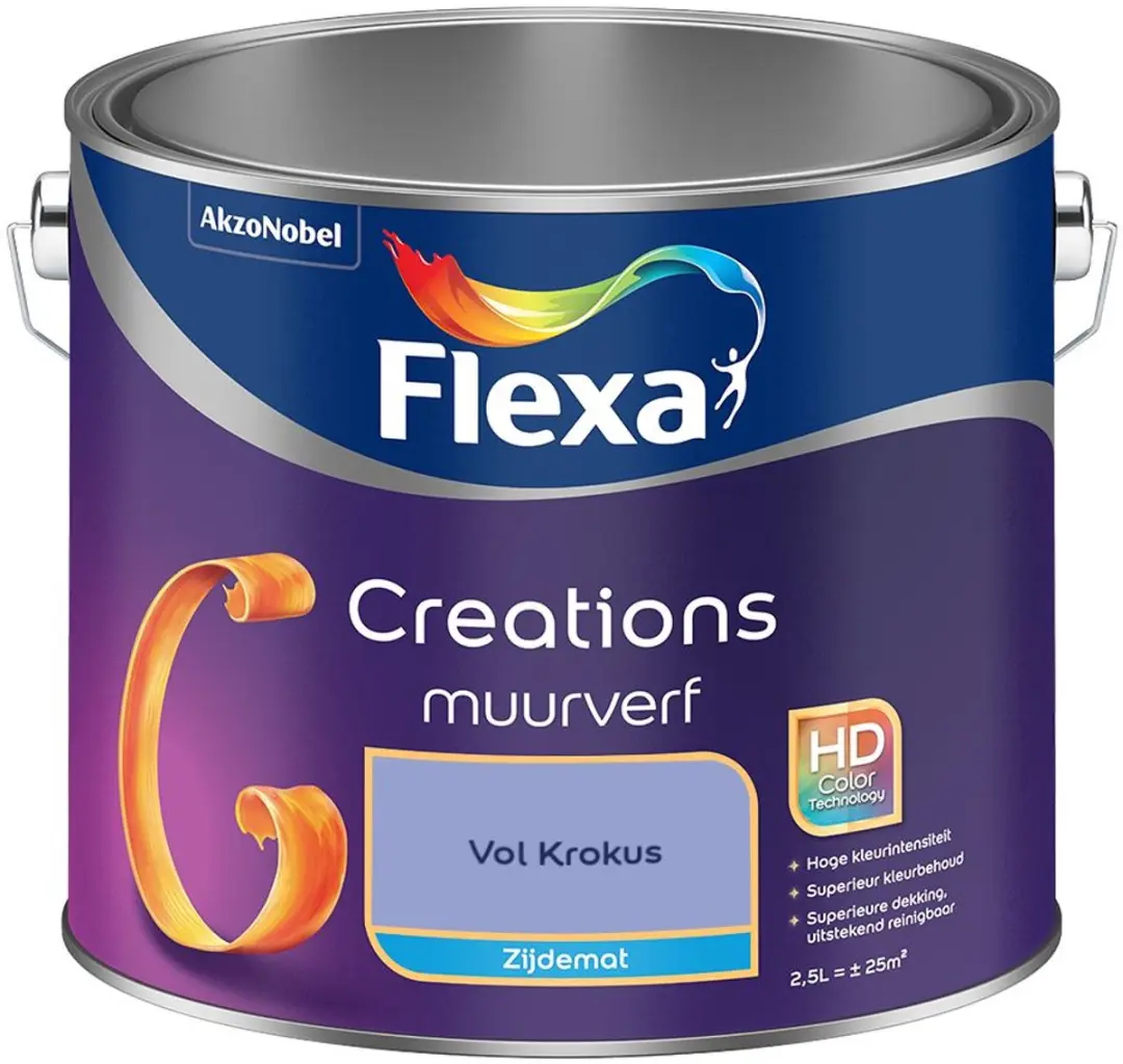 Flexa Creations Muurverf Zijdemat Vol Krokus 2,5L