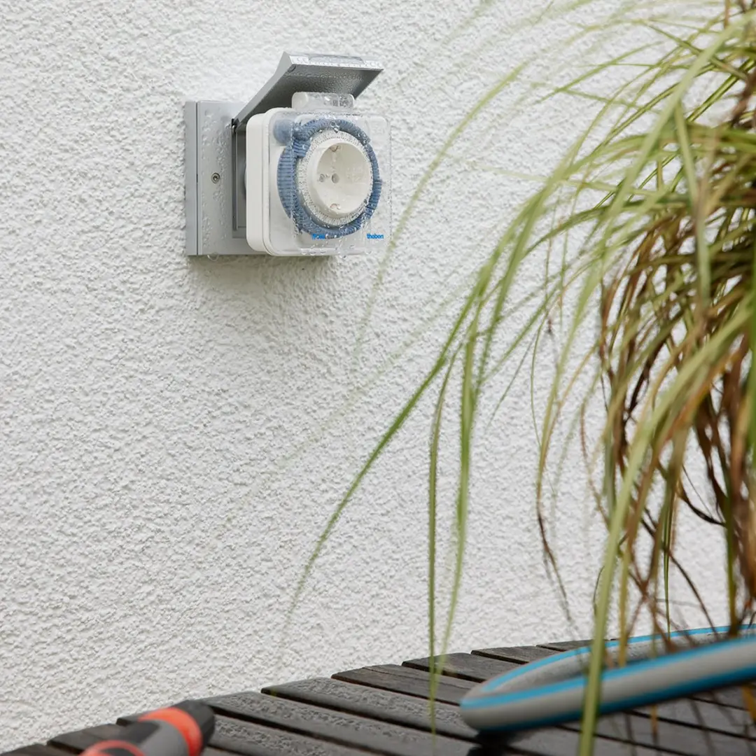 Theben 0260855 Schakelklok IP44 - 400W - Wit - afbeelding 6 van 6