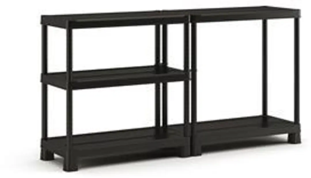Keter Kunststof Stellingkast 90x45x182cm - 5 Planken - Zwart