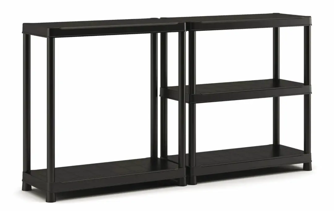 Keter Kunststof Stellingkast 90x45x182cm - 5 Planken - Zwart