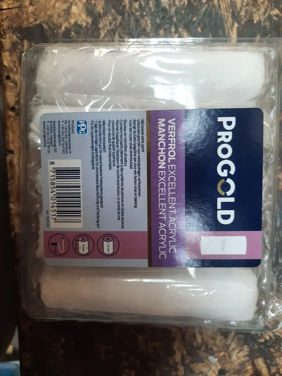ProGold Excellent Acryl Verfroller 10cm - 10 Stuks