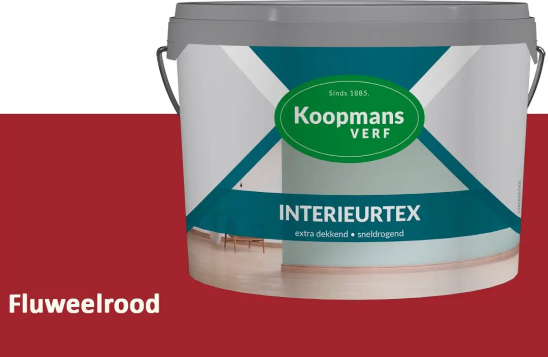 Koopmans Interieurtex Matte Muurverf Fluweelrood 7,5L