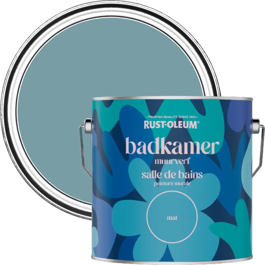 Rust-Oleum Blauw Badkamerverf Stille Oceaan 2,5L