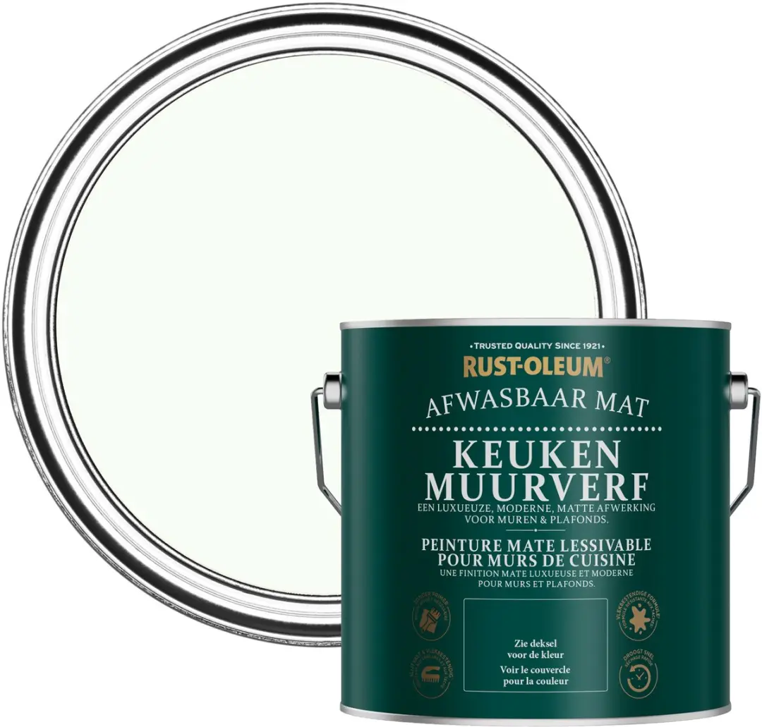 Rust-Oleum Keuken Muur- en Plafondverf Delicaat 2,5L