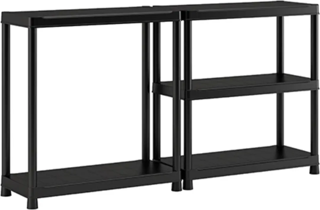 Keter Stellingkast 90x40x182cm - 5 Planken - Zwart