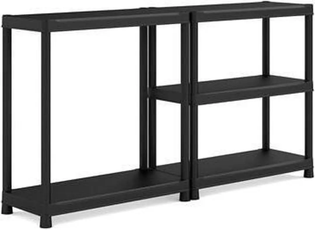Keter Stellingkast 90x40x182cm - 5 Planken - Zwart