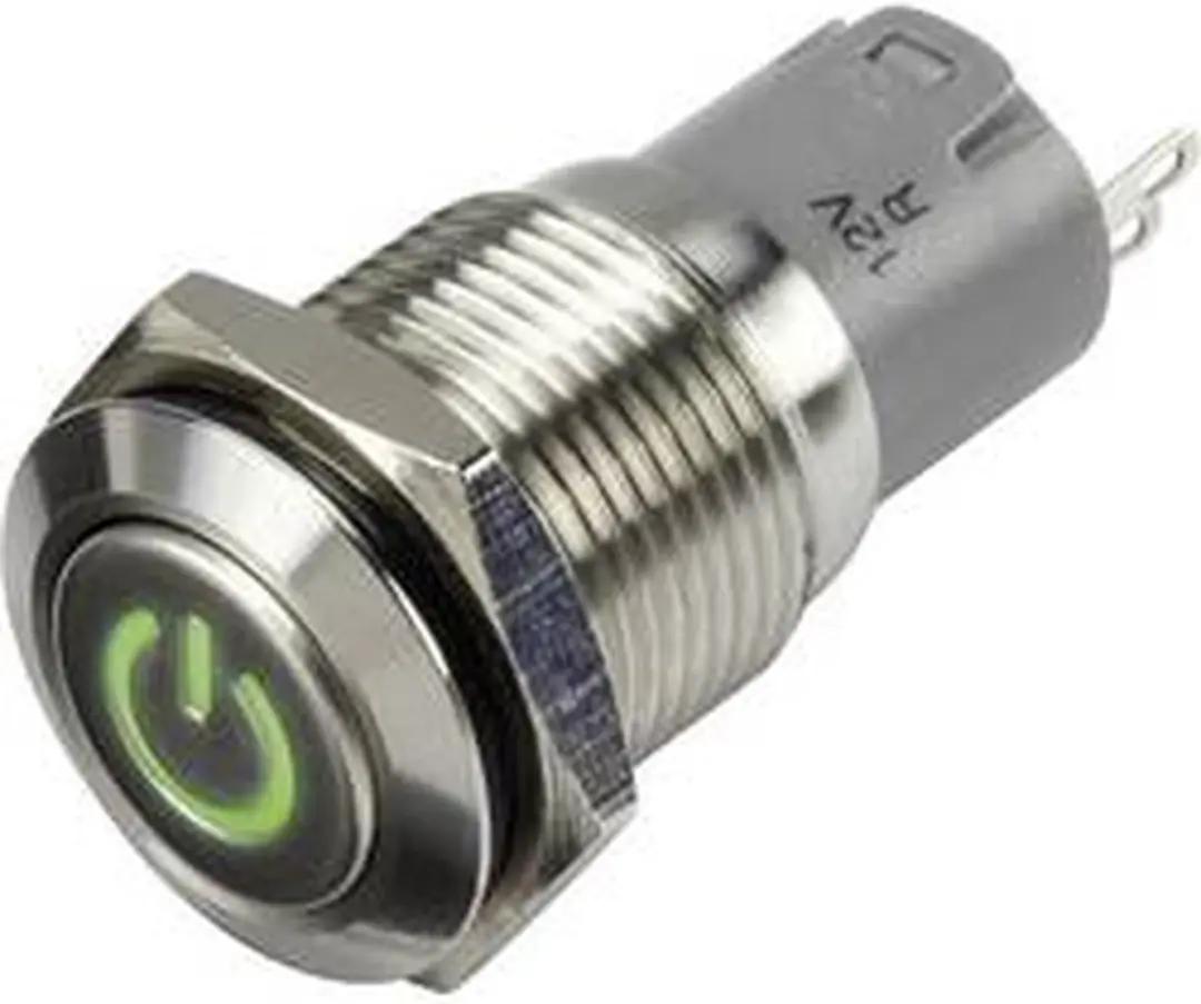 Tru Components LAS2GQF-11ZDT/G/12V/S/P Drukschakelaar 48V