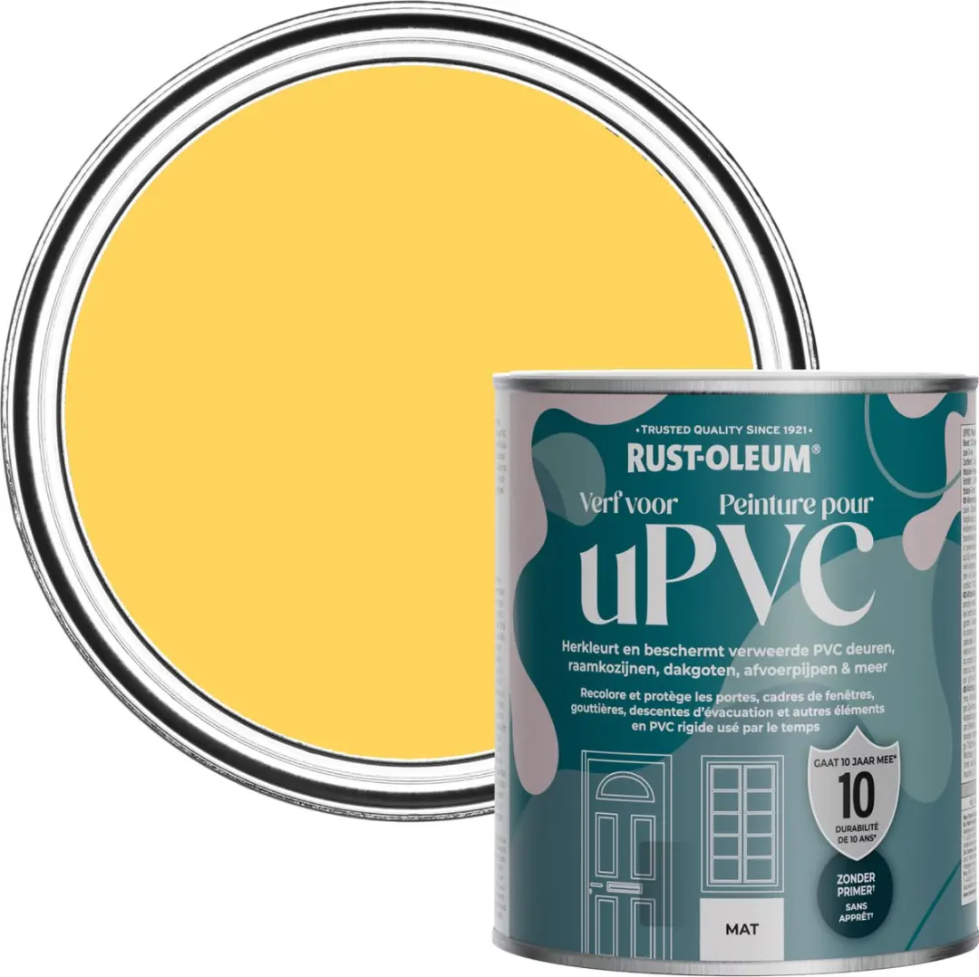 Rust-Oleum Geel Verf voor PVC 750ml