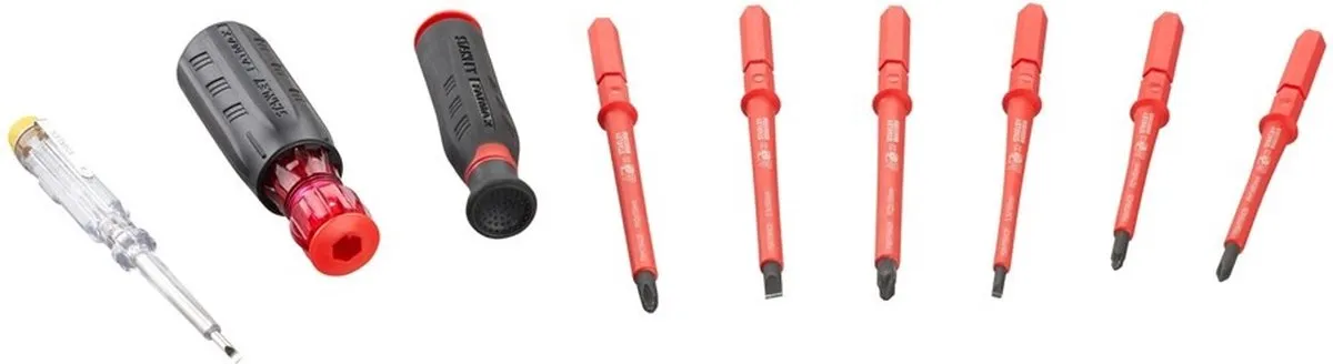 Stanley FatMax VDE Multi-bit 10-delig FMHT66426-0 - Zwart/Rood