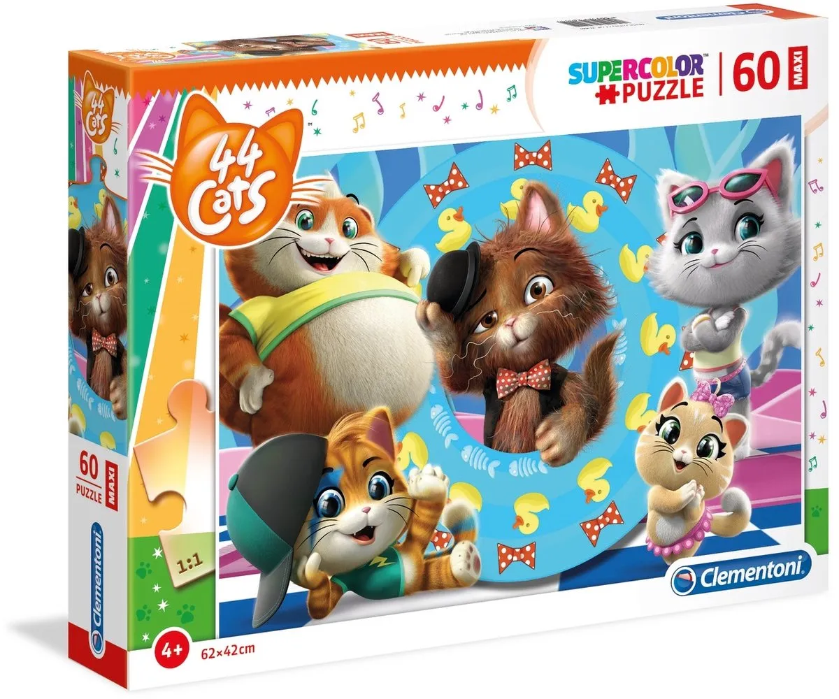 Clementoni Legpuzzel 44 Cats Chill 60 Stuks