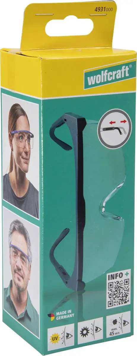 Wolfcraft Veiligheidsbril ERGO 4931000