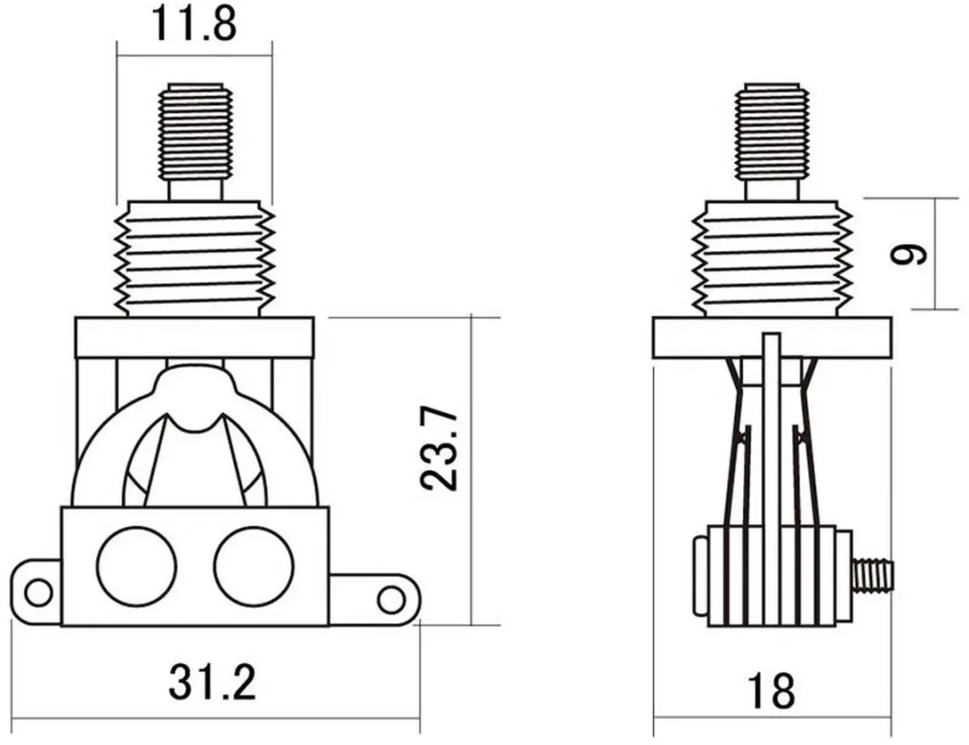 Boston SW-20-GC 3-wegs Toggle Schakelaar met Goudcontacten