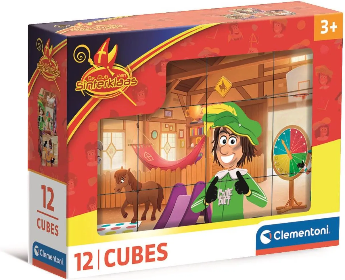 Clementoni Sinterklaas 12-delige Puzzel - 6 Afbeeldingen - Multikleur