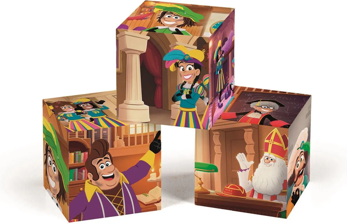 Clementoni Sinterklaas 12-delige Puzzel - 6 Afbeeldingen - Multikleur