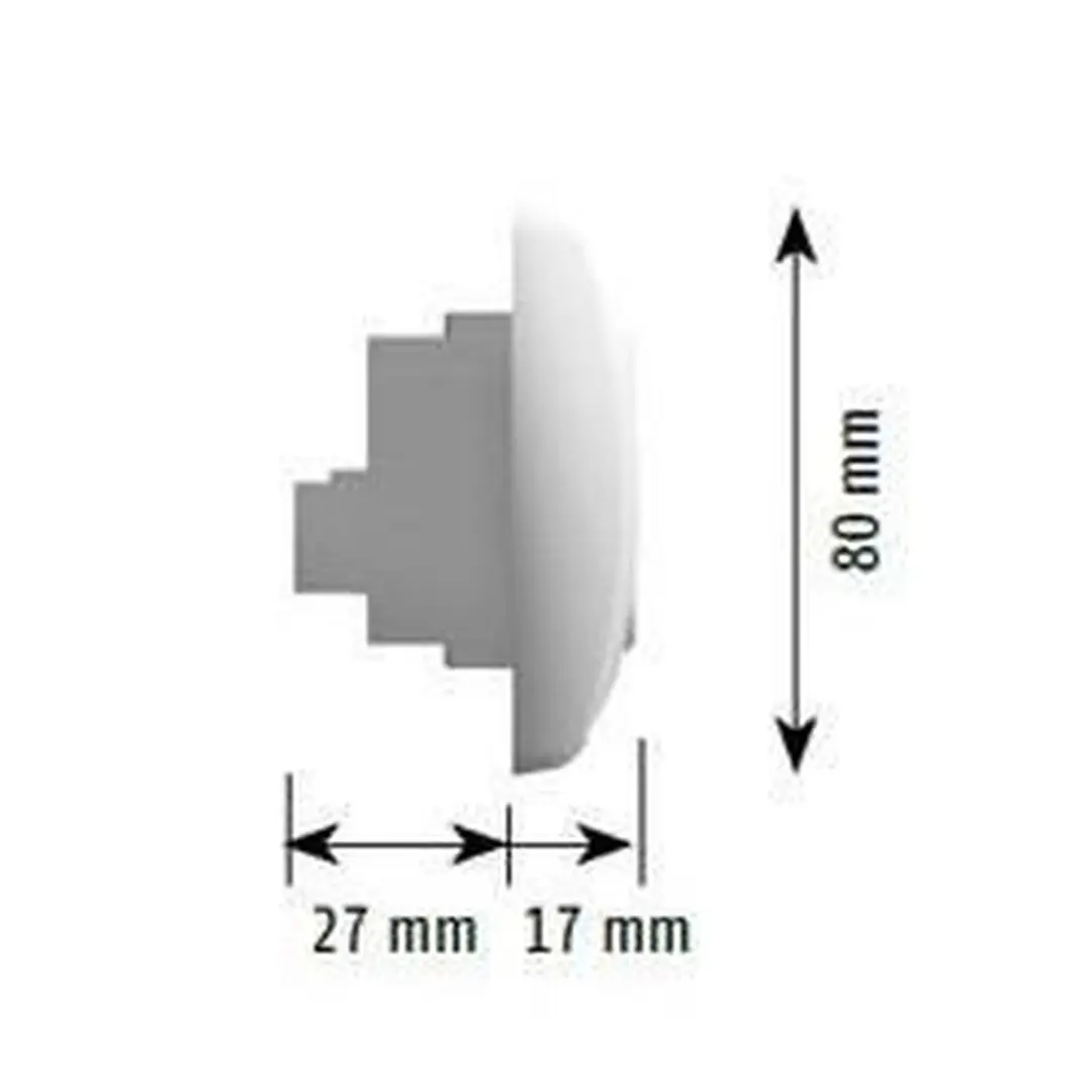 Somfy Inis Uno Inbouw Drukknop - 200W - Grijs/Wit