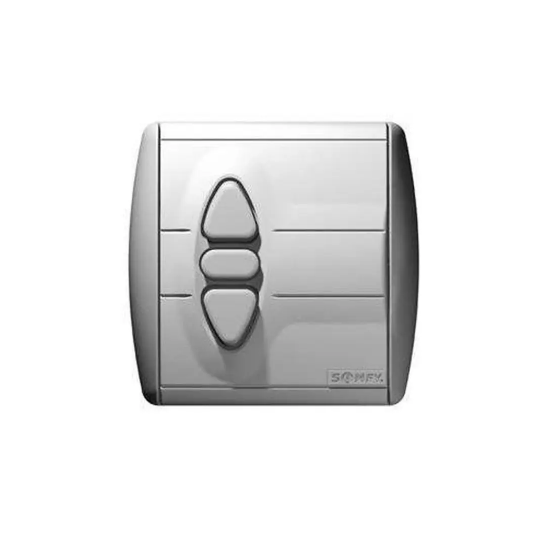 Somfy Inis Uno Inbouw Drukknop - 200W - Grijs/Wit