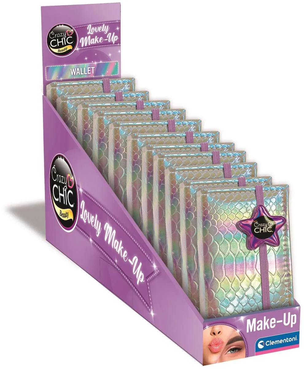 Clementoni Crazy Chic Teen Wallet Make-up Palet - 21 Kleuren