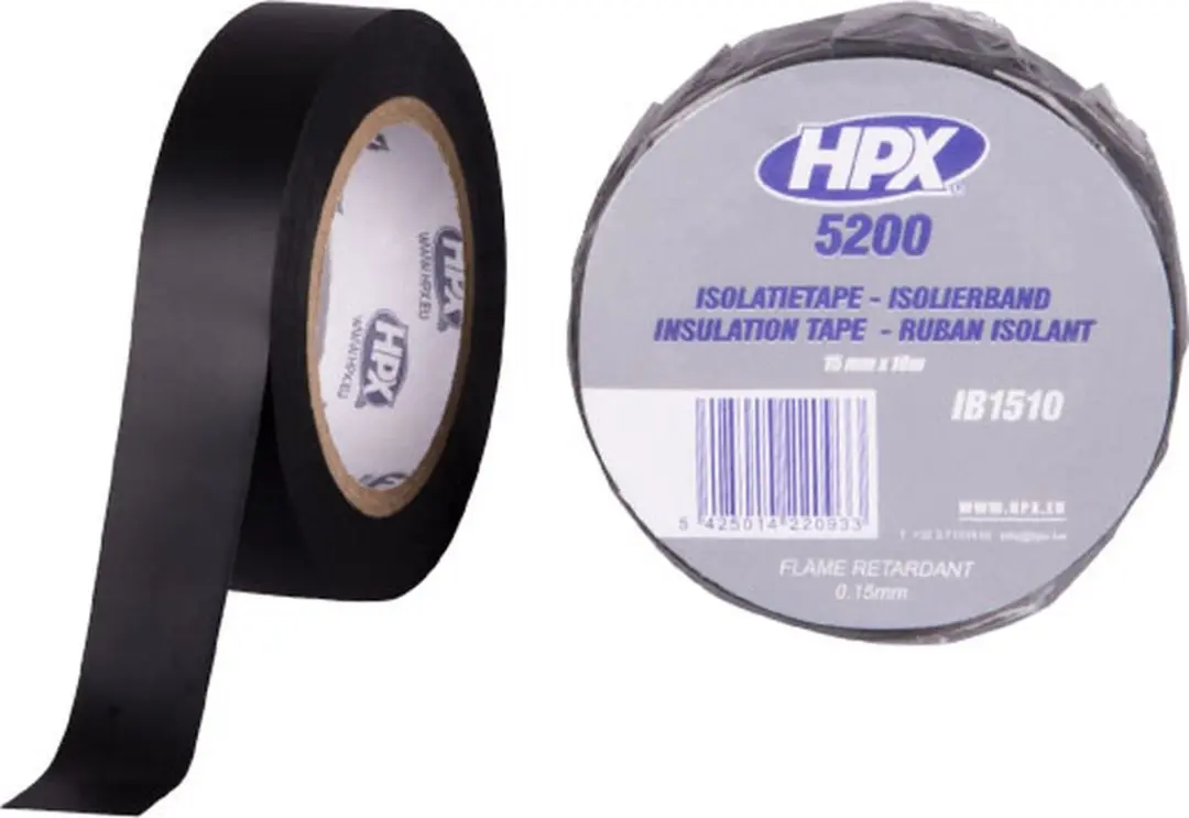HPX PVC Isolatietape 15mm x 10m