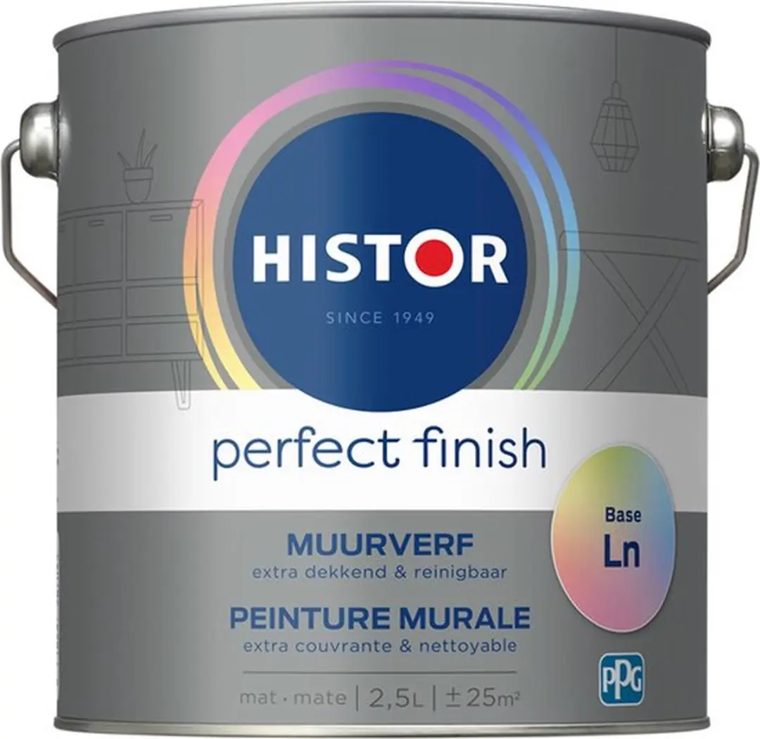 Histor Perfect Finish Muurverf Reinigbaar Matt 5L