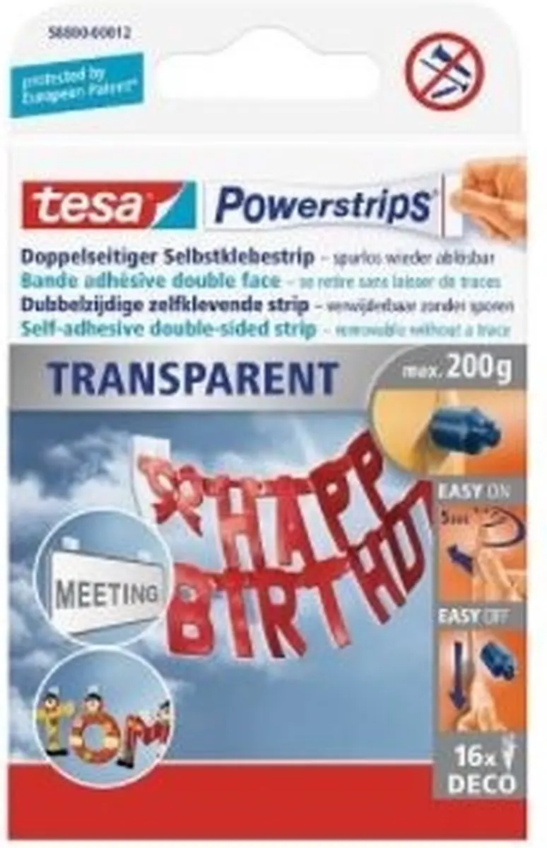 Tesa Powerstrips Deco Kleefstrip