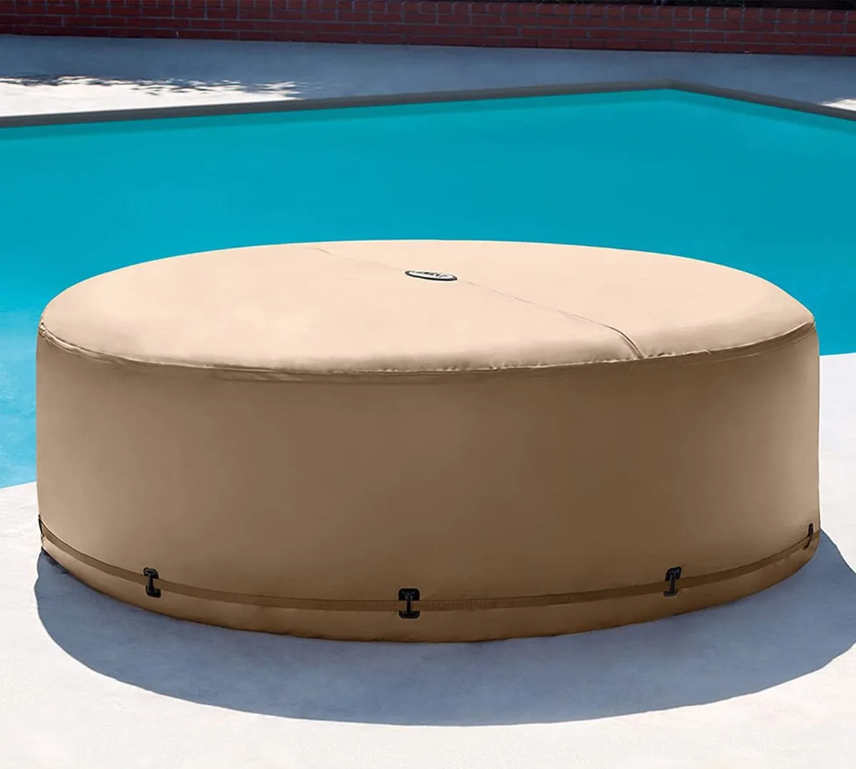Intex 28523 Energiespaarhoes - 4 personen - Beige