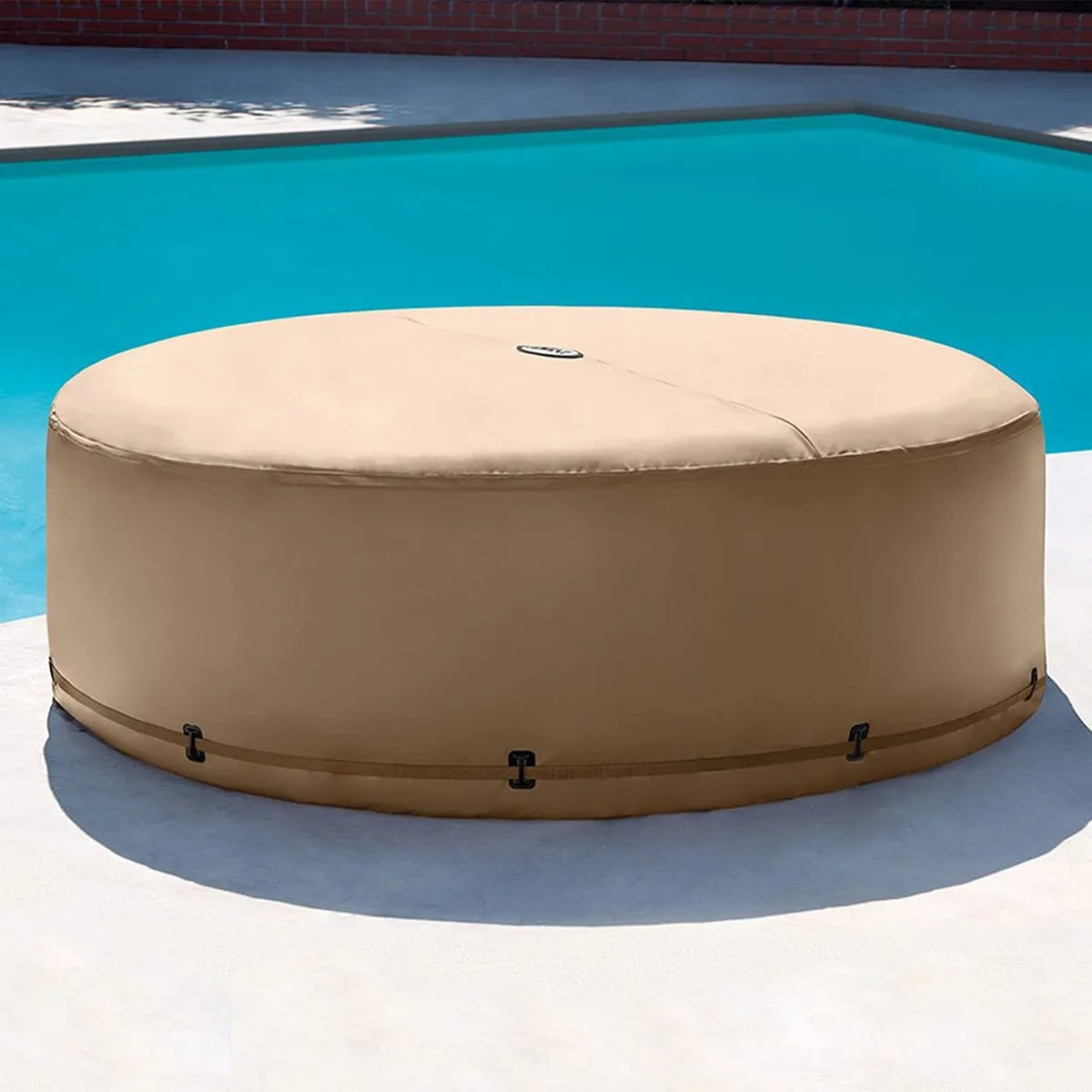 Intex 28523 Energiespaarhoes - 4 personen - Beige