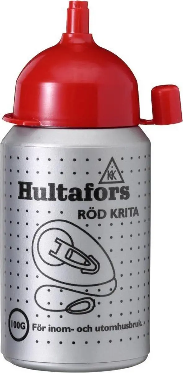 Hultafors Red 100 Slaglijnkrijt - 100gr
